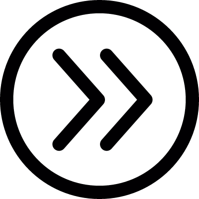 Fast Forward Button Outline vector logo