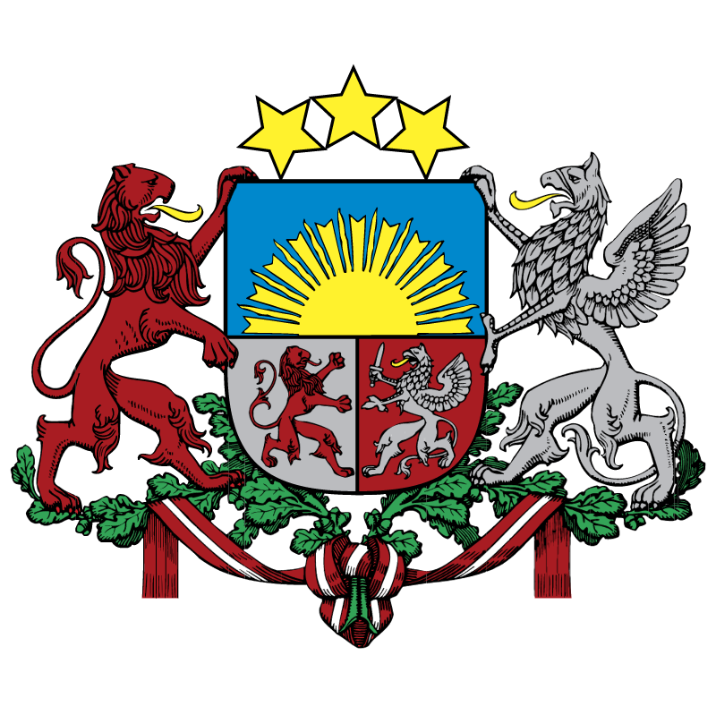 Latvia vector logo