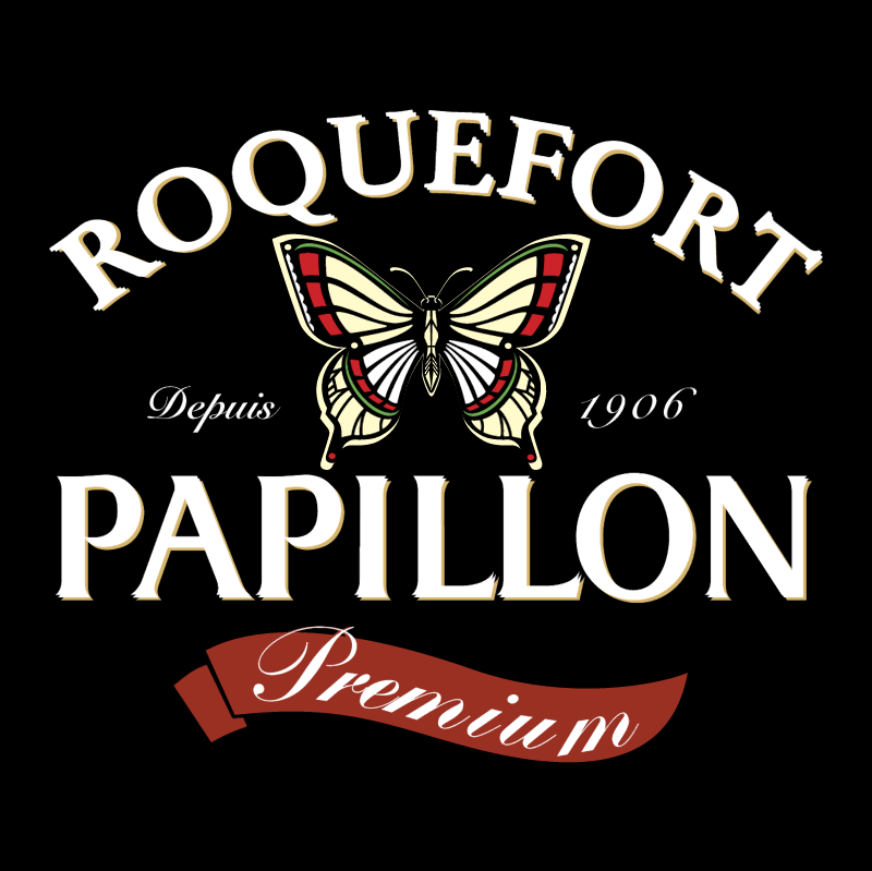 Papillon Roquefort vector logo