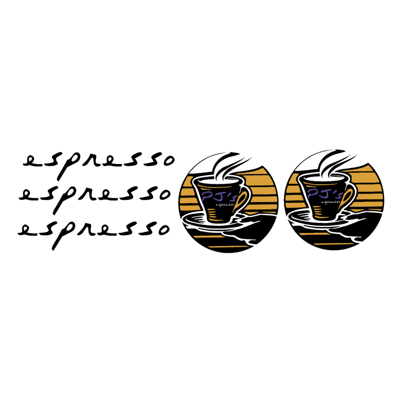 PJ’s espresso vector logo