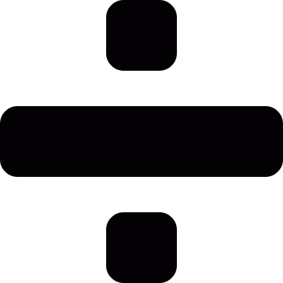 Division symbol vector logo