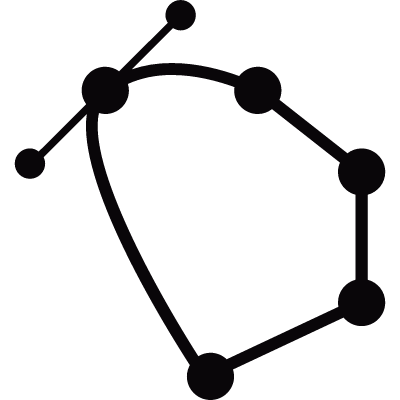 Path points vector logo