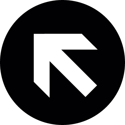 Upper left arrow vector logo