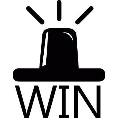Winner alert vector logo