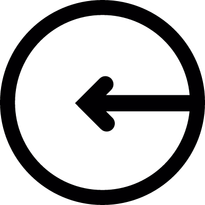 Left Arrow in Circle vector logo