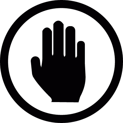 Stop vector logo
