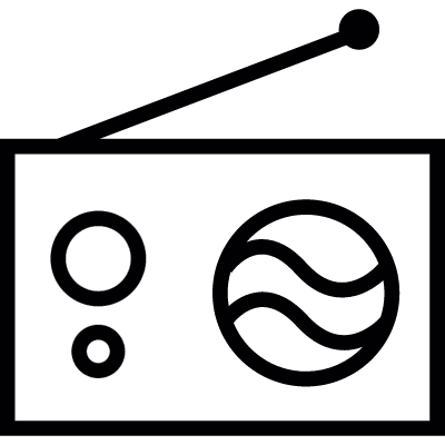Radio, IOS 7 interface symbol vector logo
