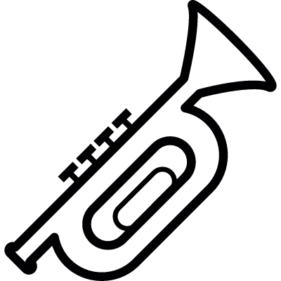 Trumpet, IOS 7 interface symbol vector logo