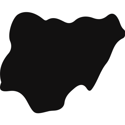 Nigeria map vector logo