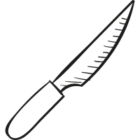 Inclined Knife vector