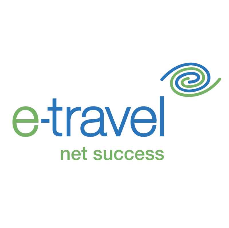 e Travel vector logo