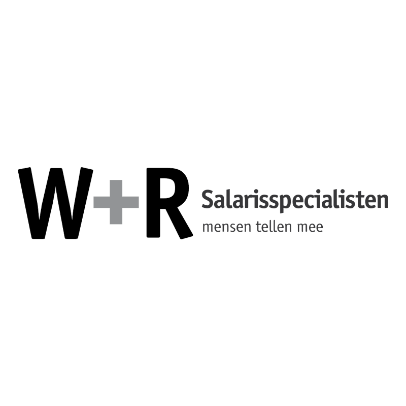 W + R Salarisspecialisten vector logo