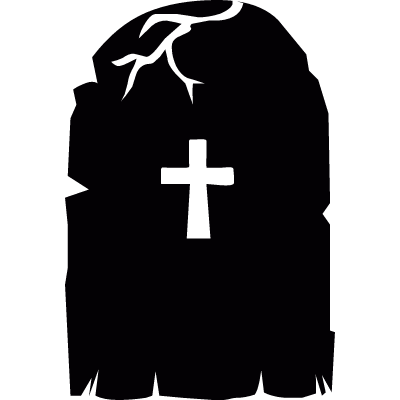 Creepy Tombstone vector logo
