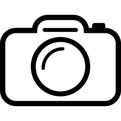 Photo camera vintage vector logo