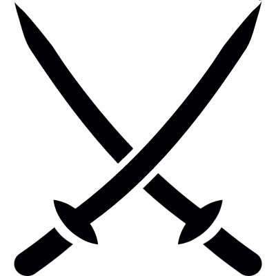 2 katanas vector logo