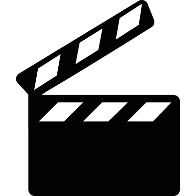 Clapperboard vector logo
