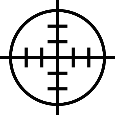 Gun Shooting Target vector logo