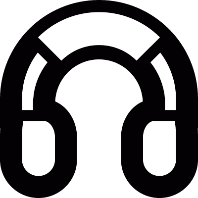 Headphones vector logo