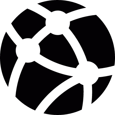 Network connection vector logo
