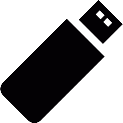 USB flash drive vector logo