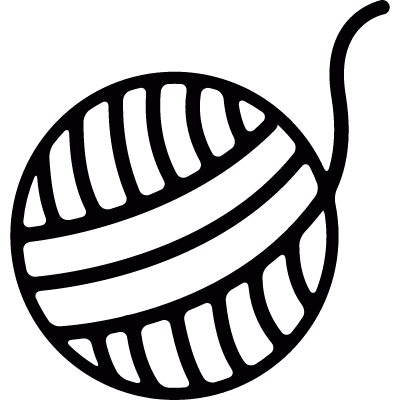 Ball of yarn vector logo