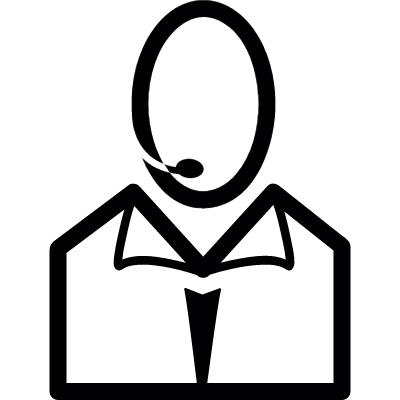 Telemarketer vector logo