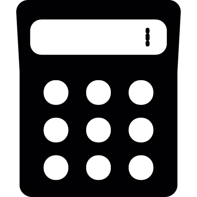 Digital calculator vector logo