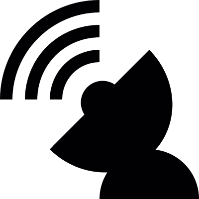 Satellite of ground vector logo