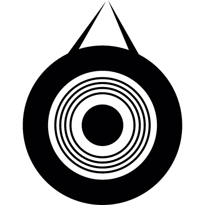 Gong instrument vector logo