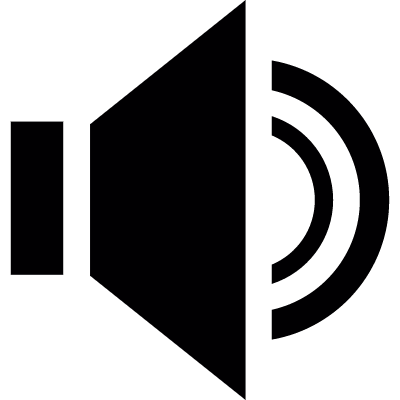 Audio on vector logo