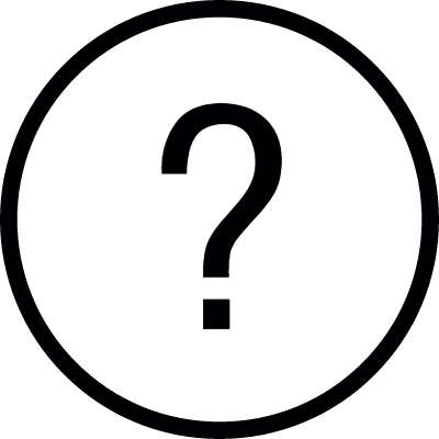 Question mark symbol vector logo