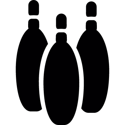 Bowling pins vector logo