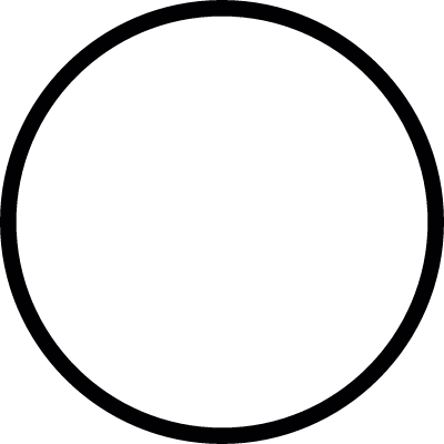 Circle in white vector logo