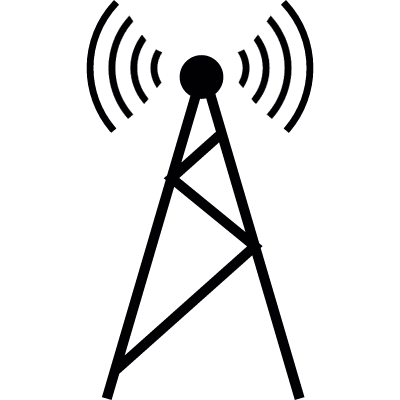 Mobile tower, IOS 7 interface symbol vector logo
