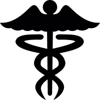 Caduceus medical symbol vector