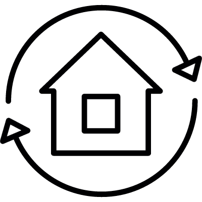 House exchange vector logo