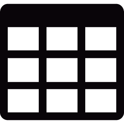 Little table grid vector logo