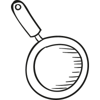 Frying Pan Cenit View vector