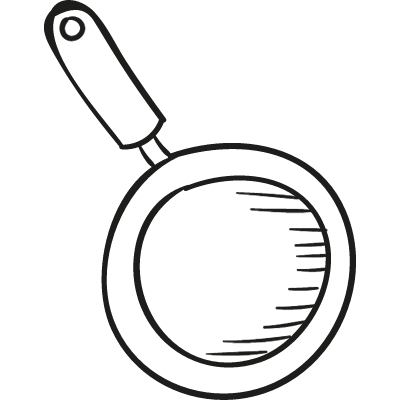 Frying Pan Cenit View vector logo