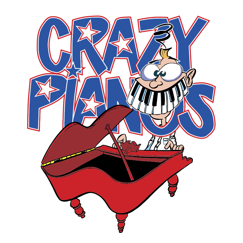 Crazy Pianos vector logo