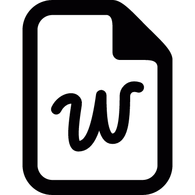 Word document vector logo