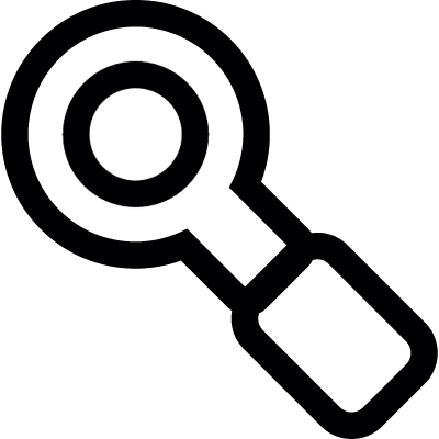 Magnifier vector logo