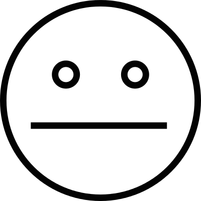 Serious face vector logo