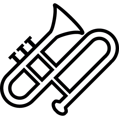 Trombone, IOS 7 interface symbol vector logo