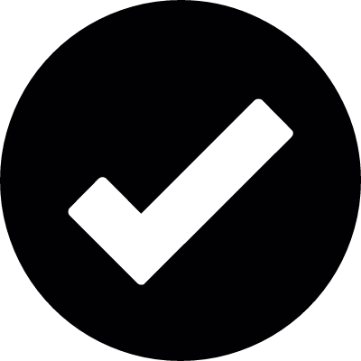 Check round vector logo
