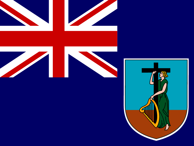Flag of Montserrat vector logo