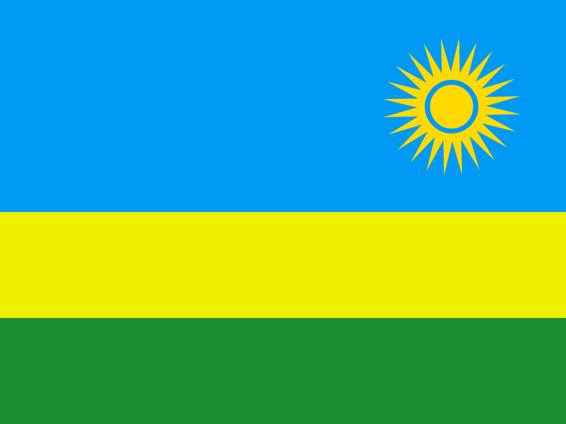 Flag of Rwanda vector