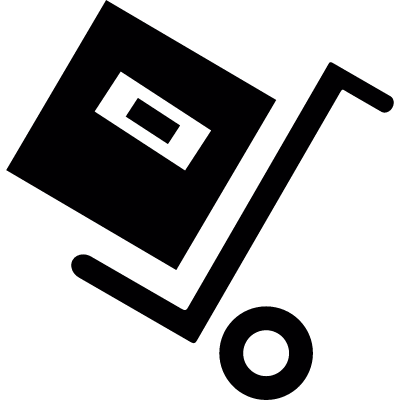 Wheelbarrow vector logo