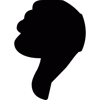 Thumb down vector logo