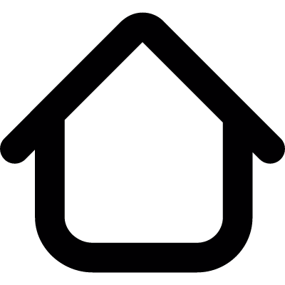 Blank house vector logo